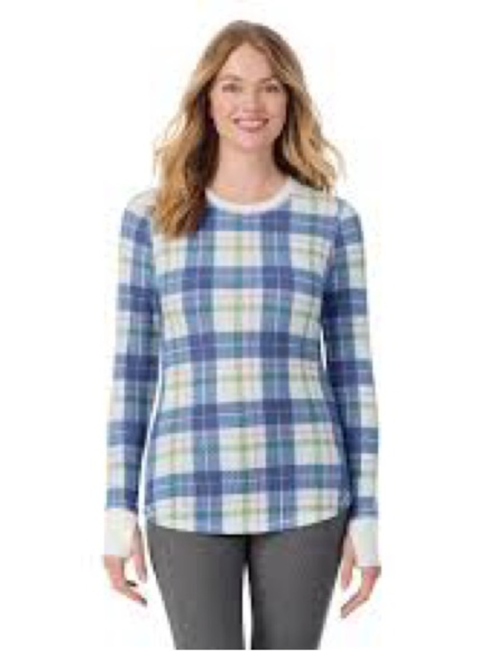 Cudal Duds Women's Cozy Stretch Waffle Thermal Long Sleeve
Scoop Neck Top